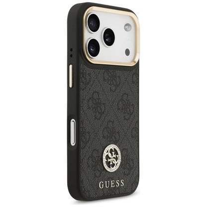 MagSafe futrola za Apple iPhone 17 Pro, Guess, 4G Strass Logo, Crna
