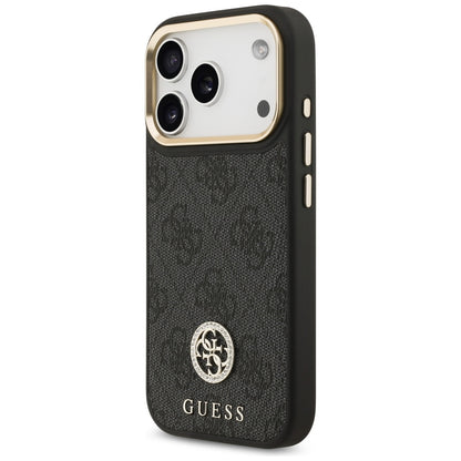 MagSafe futrola za Apple iPhone 17 Pro, Guess, 4G Strass Logo, Crna