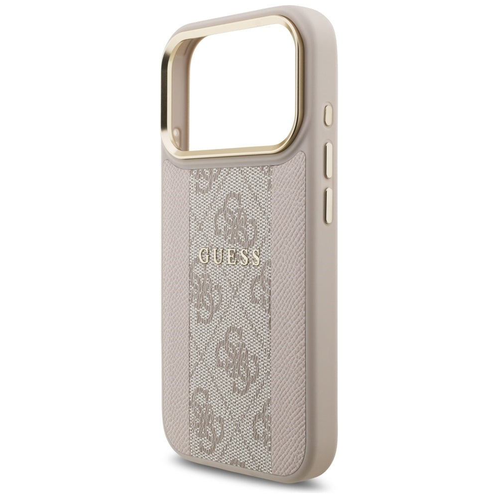 MagSafe futrola za Apple iPhone 17 Pro, Guess, 4G Stripe, Roza