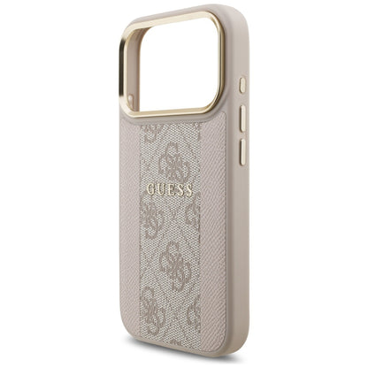 MagSafe futrola za Apple iPhone 17 Pro, Guess, 4G Stripe, Roza