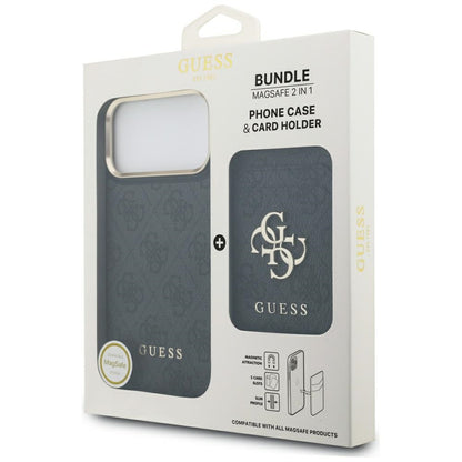 Futrola MagSafe za Apple iPhone 17 Pro, Guess, Cardslot 4G, Crna