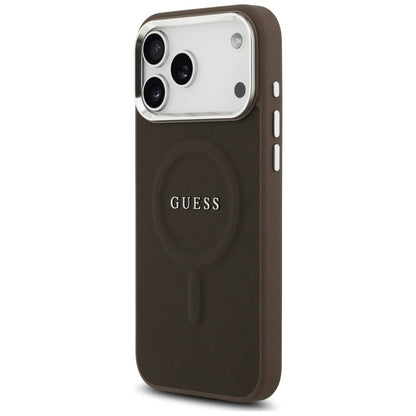 MagSafe futrola za Apple iPhone 17 Pro, Guess, Classic Logo, smeđa