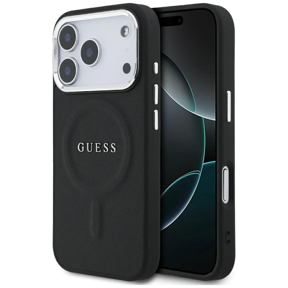 MagSafe futrola za Apple iPhone 17 Pro, Guess, Classic Logo, Crna