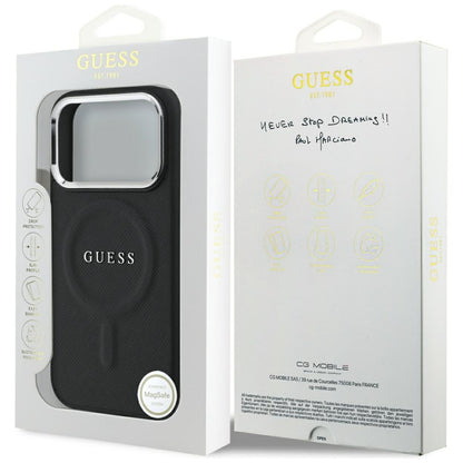 MagSafe futrola za Apple iPhone 17 Pro, Guess, Classic Logo, Crna