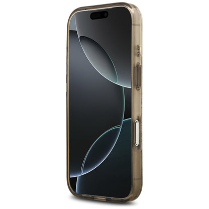 MagSafe futrola za Apple iPhone 17 Pro, Guess, IML Flower and Tonal Circle, Smeđa