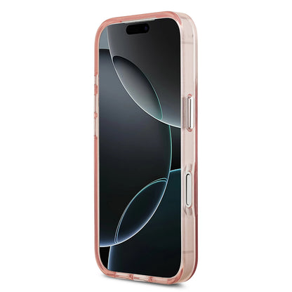 Futrola MagSafe za Apple iPhone 17 Pro, Guess, IML Gradient Triangle Logo, Roza