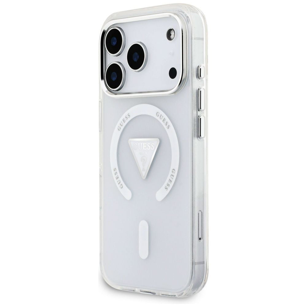 MagSafe futrola za Apple iPhone 17 Pro, Guess, IML Gradient Triangle Logo, Prozirna