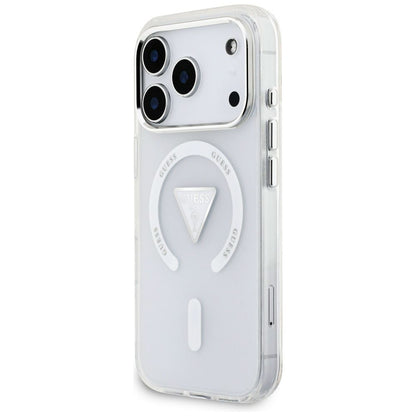 MagSafe futrola za Apple iPhone 17 Pro, Guess, IML Gradient Triangle Logo, Prozirna
