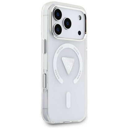 MagSafe futrola za Apple iPhone 17 Pro, Guess, IML Gradient Triangle Logo, Prozirna