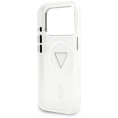 MagSafe futrola za Apple iPhone 17 Pro, Guess, IML Gradient Triangle Logo, Prozirna