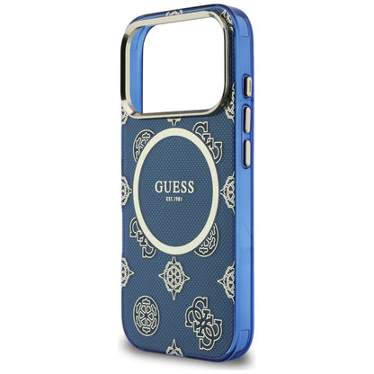 MagSafe futrola za Apple iPhone 17 Pro, Guess, IML Peony Dot, Plava