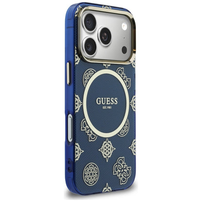 MagSafe futrola za Apple iPhone 17 Pro, Guess, IML Peony Dot, Plava