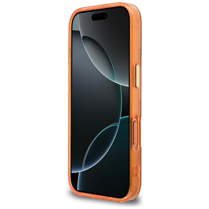 MagSafe futrola za Apple iPhone 17 Pro, Guess, IML Peony Dot, Narančasta