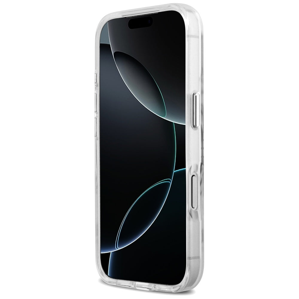 MagSafe futrola za Apple iPhone 17 Pro, Guess, Metal Outline, Srebrna