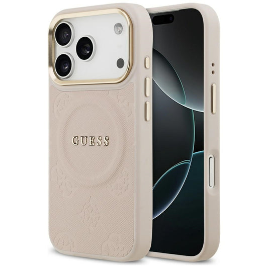MagSafe futrola za Apple iPhone 17 Pro, Guess, Peony Hot Stamp, Roza