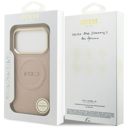 MagSafe futrola za Apple iPhone 17 Pro, Guess, Peony Hot Stamp, Roza
