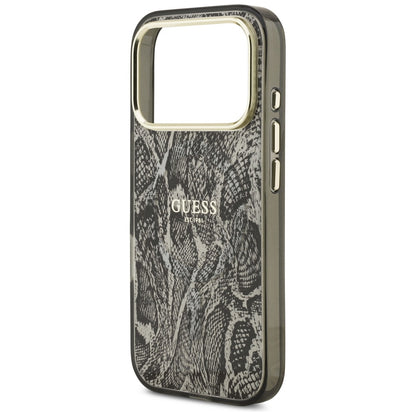 Futrola MagSafe za Apple iPhone 17 Pro, Guess, Python uzorak, Crna