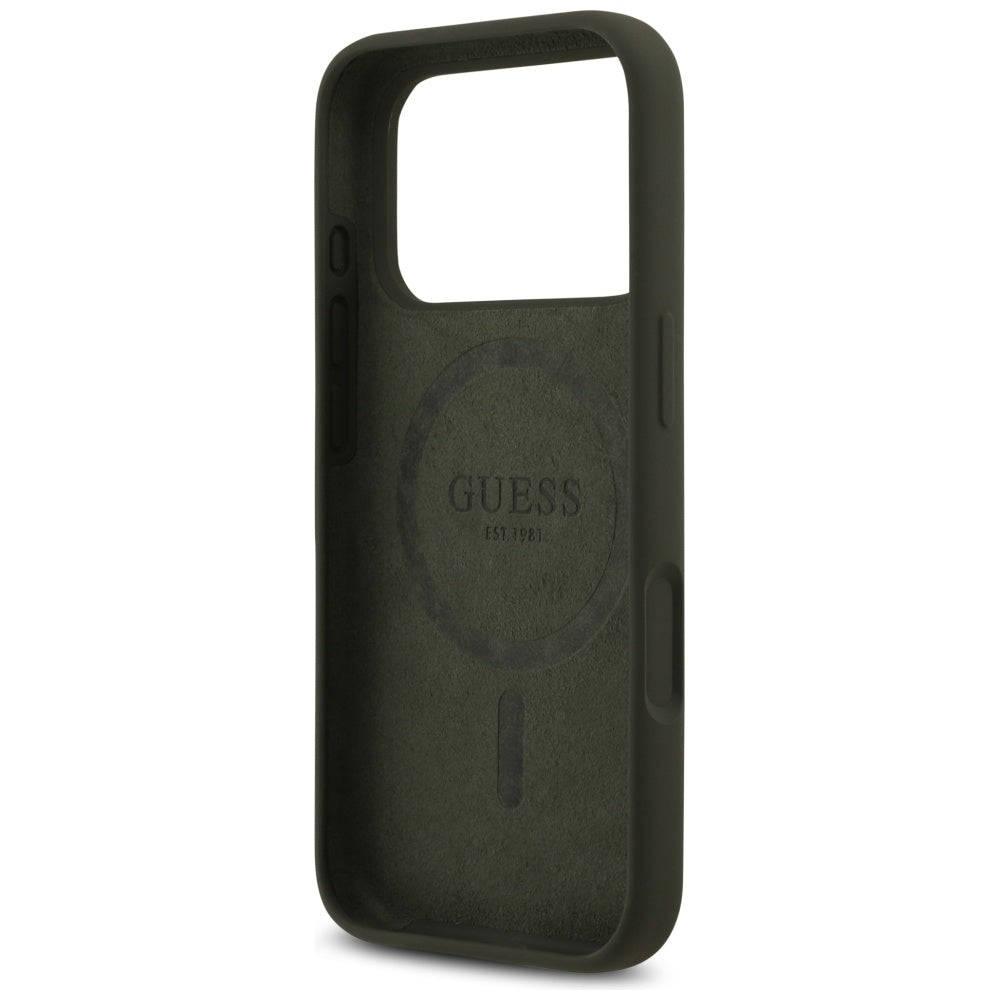 Futrola MagSafe za Apple iPhone 17 Pro, Guess, Triangle Logo, Kaki