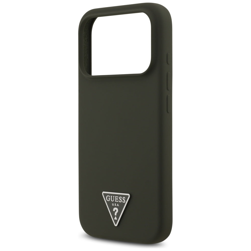Futrola MagSafe za Apple iPhone 17 Pro, Guess, Triangle Logo, Kaki