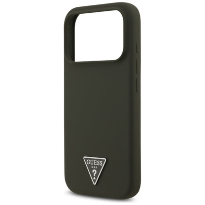 Futrola MagSafe za Apple iPhone 17 Pro, Guess, Triangle Logo, Kaki