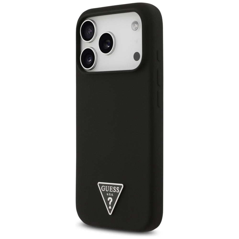 Futrola MagSafe za Apple iPhone 17 Pro, Guess, Triangle Logo, Crna