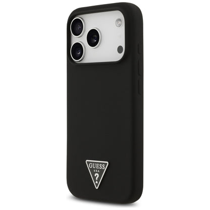 Futrola MagSafe za Apple iPhone 17 Pro, Guess, Triangle Logo, Crna