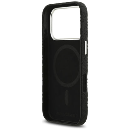 Futrola MagSafe za Apple iPhone 17 Pro, Karl Lagerfeld, FW Stamped Karl, Crna