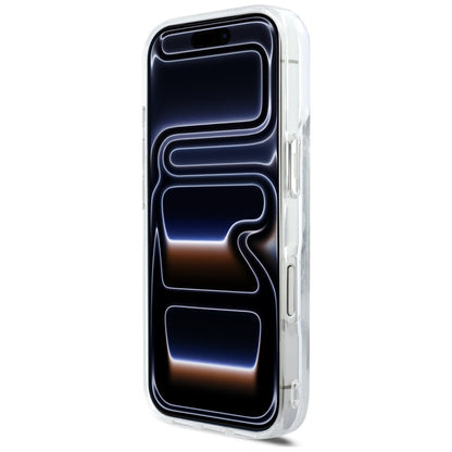 Husa MagSafe za Apple iPhone 17 Pro, Karl Lagerfeld, Glitter Karl Script Logo, Prozirna