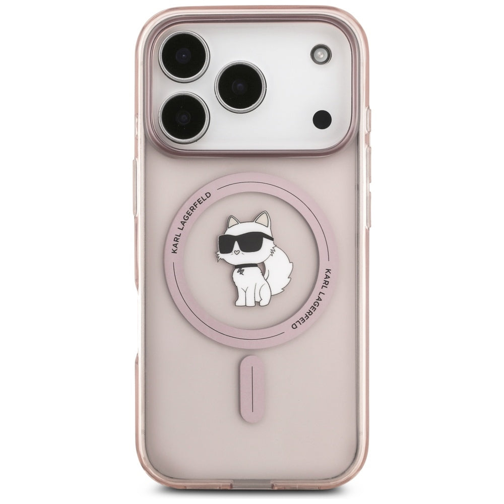 Futrola MagSafe za Apple iPhone 17 Pro, Karl Lagerfeld, IML Choupette, Roza
