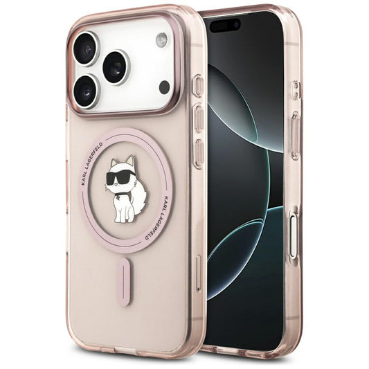 Futrola MagSafe za Apple iPhone 17 Pro, Karl Lagerfeld, IML Choupette, Roza
