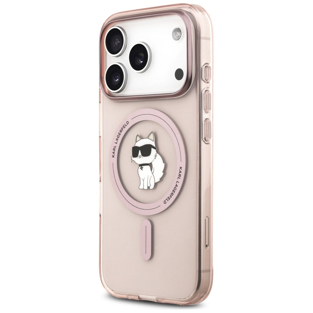 Futrola MagSafe za Apple iPhone 17 Pro, Karl Lagerfeld, IML Choupette, Roza
