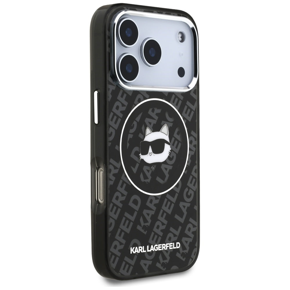 MagSafe futrola za Apple iPhone 17 Pro, Karl Lagerfeld, IML Choupette`s Head, Crna