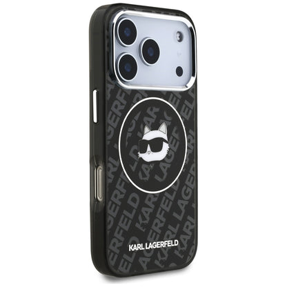 MagSafe futrola za Apple iPhone 17 Pro, Karl Lagerfeld, IML Choupette`s Head, Crna