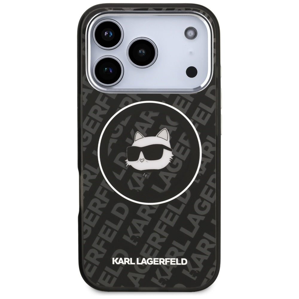 MagSafe futrola za Apple iPhone 17 Pro, Karl Lagerfeld, IML Choupette`s Head, Crna