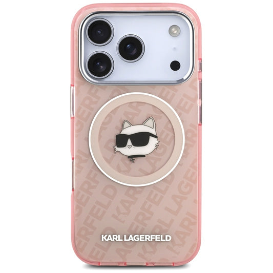 Futrola MagSafe za Apple iPhone 17 Pro, Karl Lagerfeld, IML Choupette`s Head, Roza