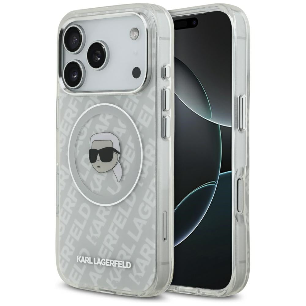 MagSafe torbica za Apple iPhone 17 Pro, Karl Lagerfeld, IML Karl`s Head, Siva