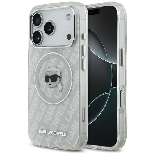 MagSafe torbica za Apple iPhone 17 Pro, Karl Lagerfeld, IML Karl`s Head, Siva