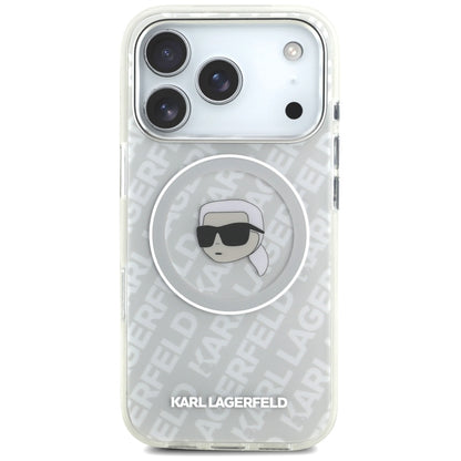 MagSafe torbica za Apple iPhone 17 Pro, Karl Lagerfeld, IML Karl`s Head, Siva