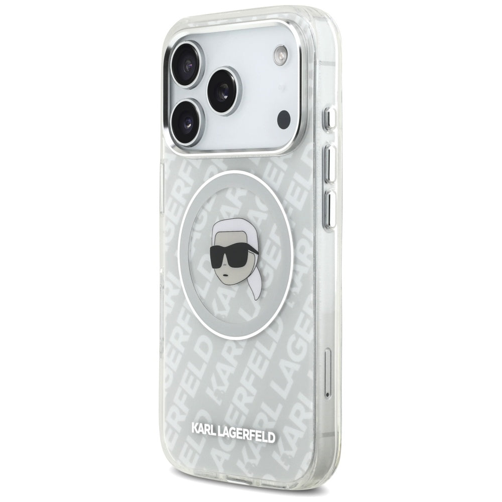 MagSafe torbica za Apple iPhone 17 Pro, Karl Lagerfeld, IML Karl`s Head, Siva