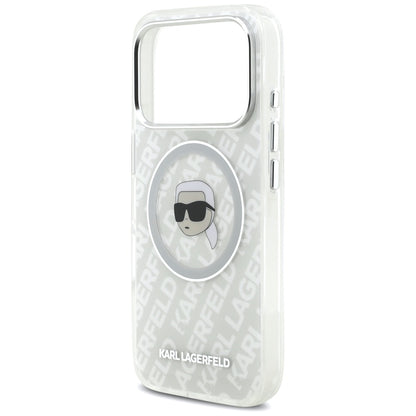 MagSafe torbica za Apple iPhone 17 Pro, Karl Lagerfeld, IML Karl`s Head, Siva