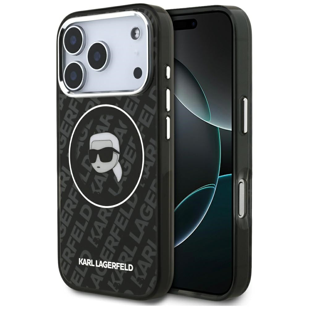 Futrola MagSafe za Apple iPhone 17 Pro, Karl Lagerfeld, IML Karl`s Head, Crna