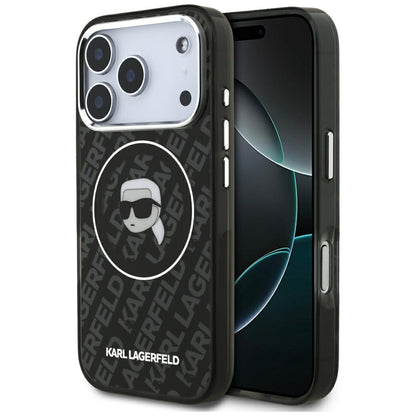 Futrola MagSafe za Apple iPhone 17 Pro, Karl Lagerfeld, IML Karl`s Head, Crna