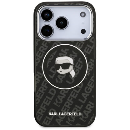 Futrola MagSafe za Apple iPhone 17 Pro, Karl Lagerfeld, IML Karl`s Head, Crna