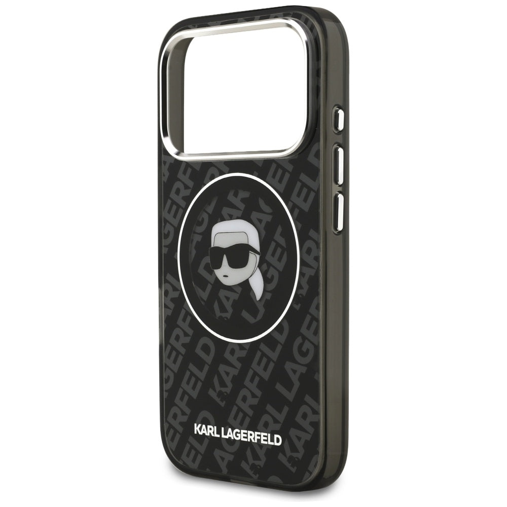 Futrola MagSafe za Apple iPhone 17 Pro, Karl Lagerfeld, IML Karl`s Head, Crna
