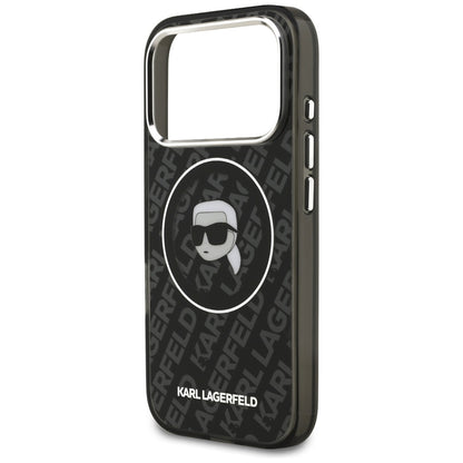 Futrola MagSafe za Apple iPhone 17 Pro, Karl Lagerfeld, IML Karl`s Head, Crna