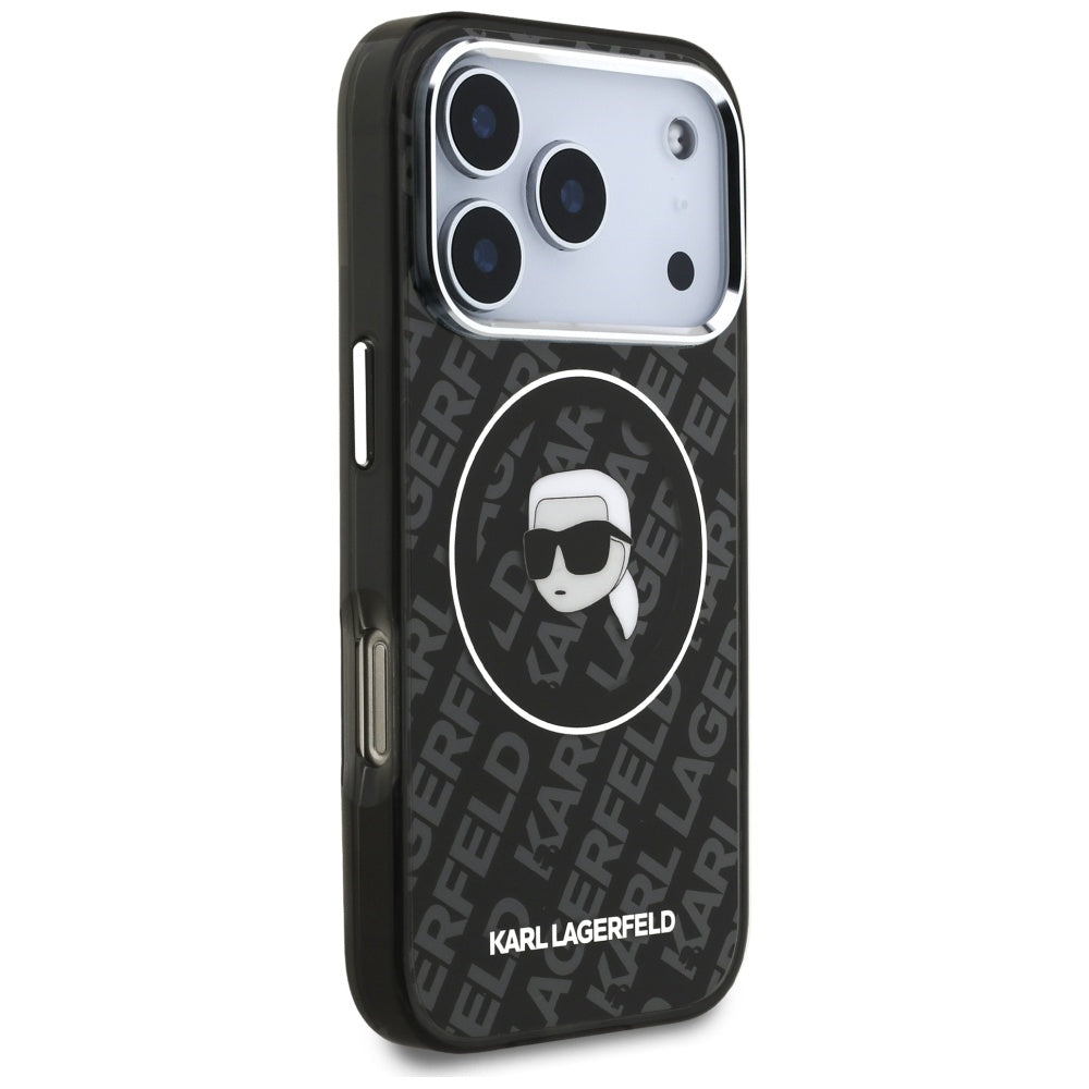 Futrola MagSafe za Apple iPhone 17 Pro, Karl Lagerfeld, IML Karl`s Head, Crna