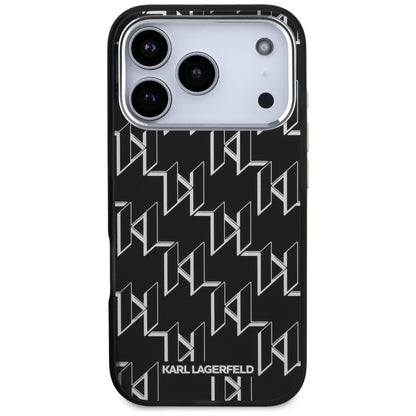 Futrola MagSafe za Apple iPhone 17 Pro, Karl Lagerfeld, IML KL Monogram, Crna