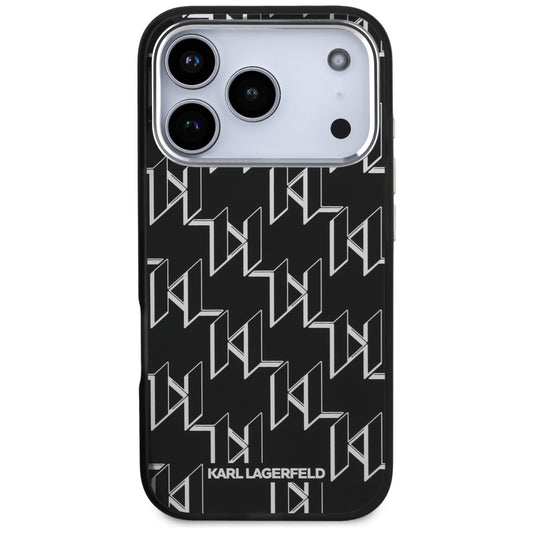 Futrola MagSafe za Apple iPhone 17 Pro, Karl Lagerfeld, IML KL Monogram, Crna