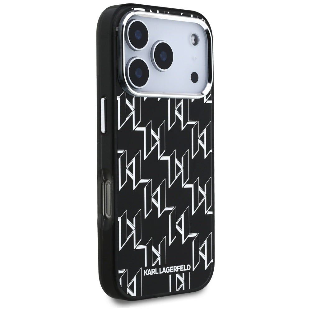 Futrola MagSafe za Apple iPhone 17 Pro, Karl Lagerfeld, IML KL Monogram, Crna