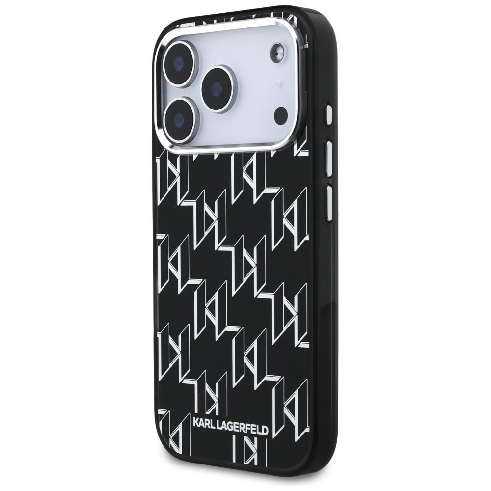 Futrola MagSafe za Apple iPhone 17 Pro, Karl Lagerfeld, IML KL Monogram, Crna